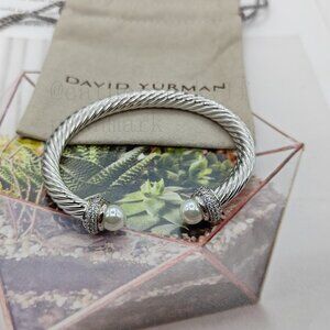 David Yurman 7mm pearl bracelet M